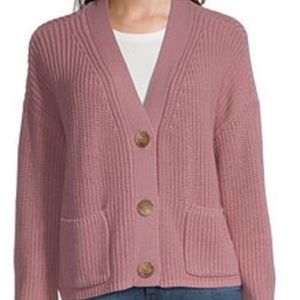 Ana pink cardigan sweater